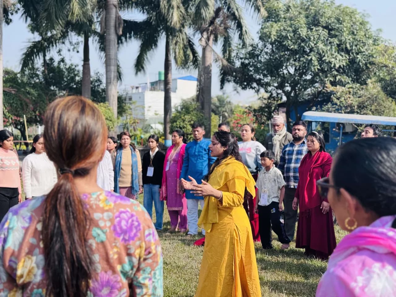 Celebration during a centre event in Kathmandu