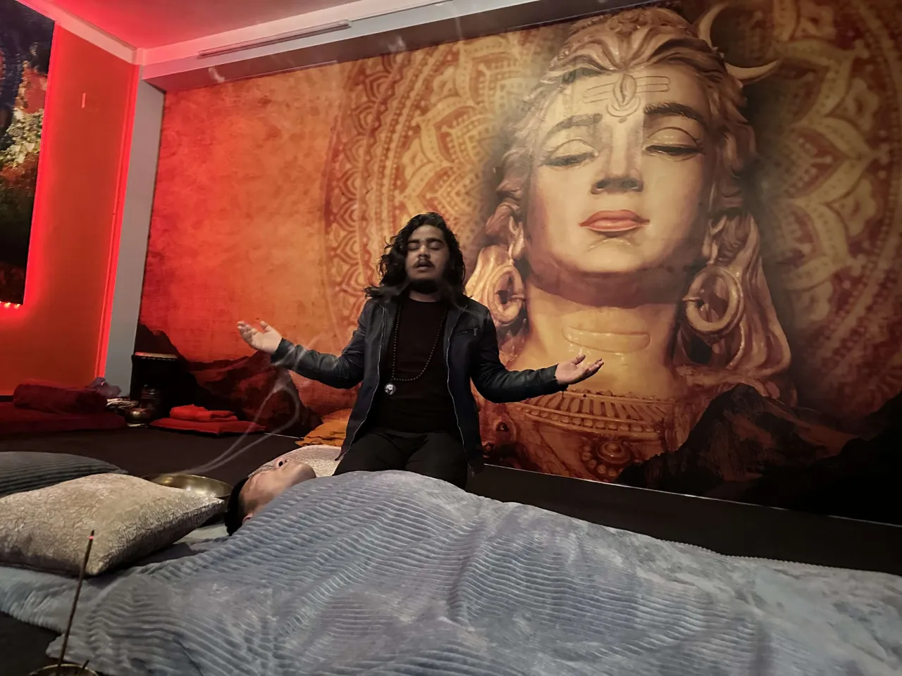 Chakra alignment energy healing session at Jivan Parivartan in Kathmandu