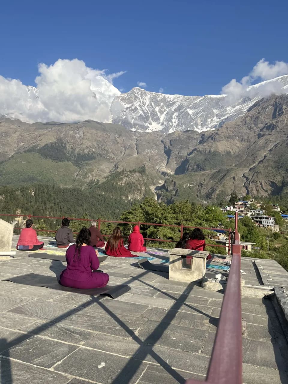 Corporate team practice space at a Kathmandu Valley retreat venue